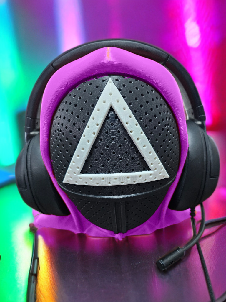 Squid Games Headphones Holder | 3D Printed | Bust Decor Collectible