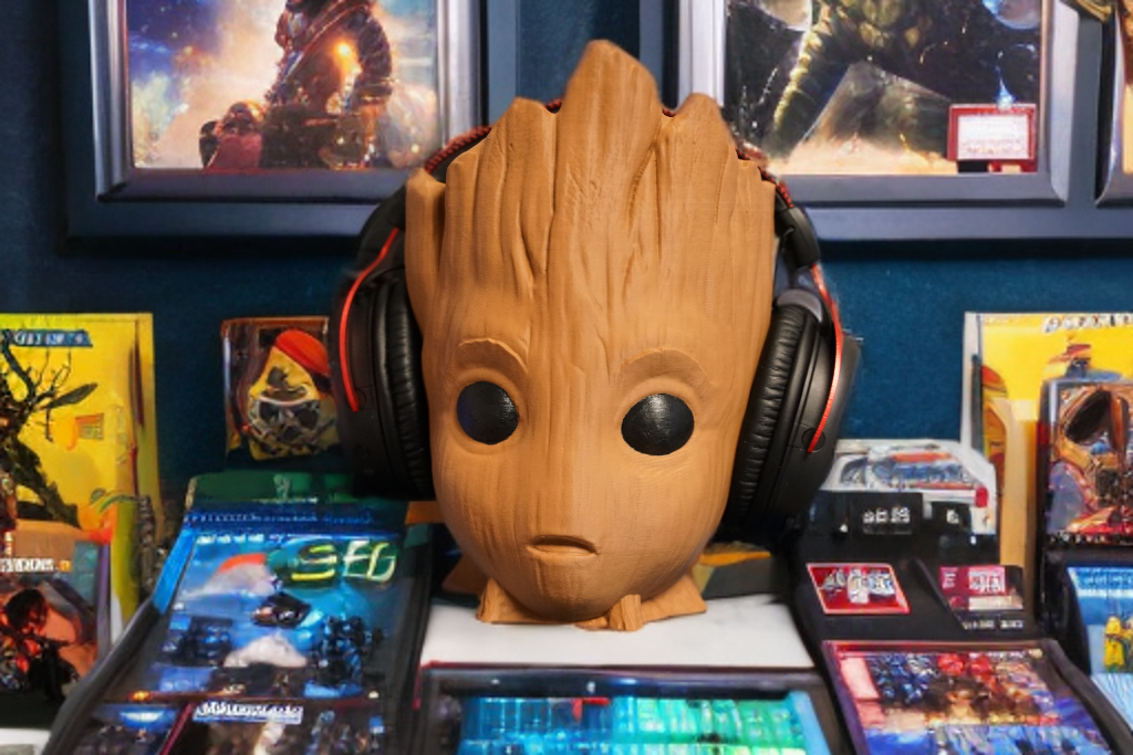 Baby Guardian Tree Headphones Stand | Headset Holder | Bust Decor Collectible