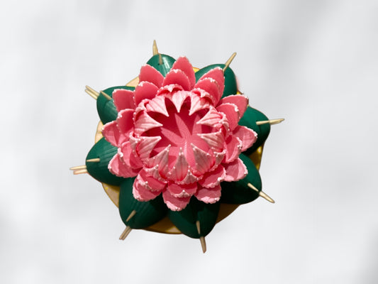 Desert Bloom Cactus Toothpick Holder – 3D Printed Desk Tabletop Kitchen Decor