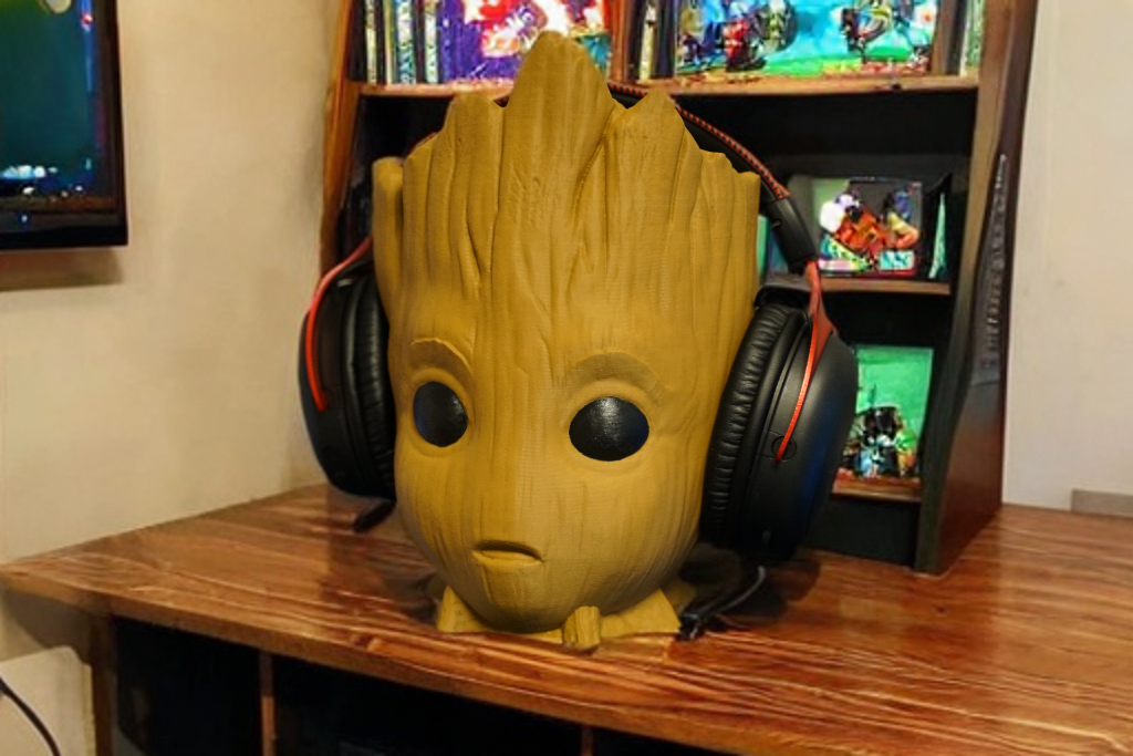 Baby Guardian Tree Headphones Stand | Headset Holder | Bust Decor Collectible