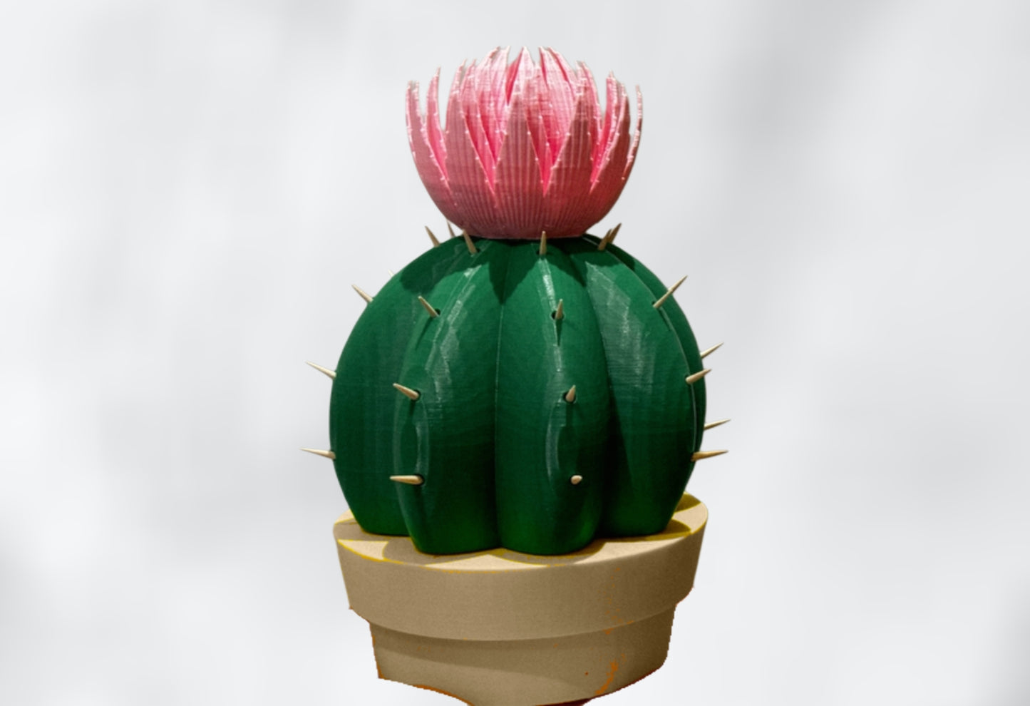Desert Bloom Cactus Toothpick Holder – 3D Printed Desk Tabletop Kitchen Decor