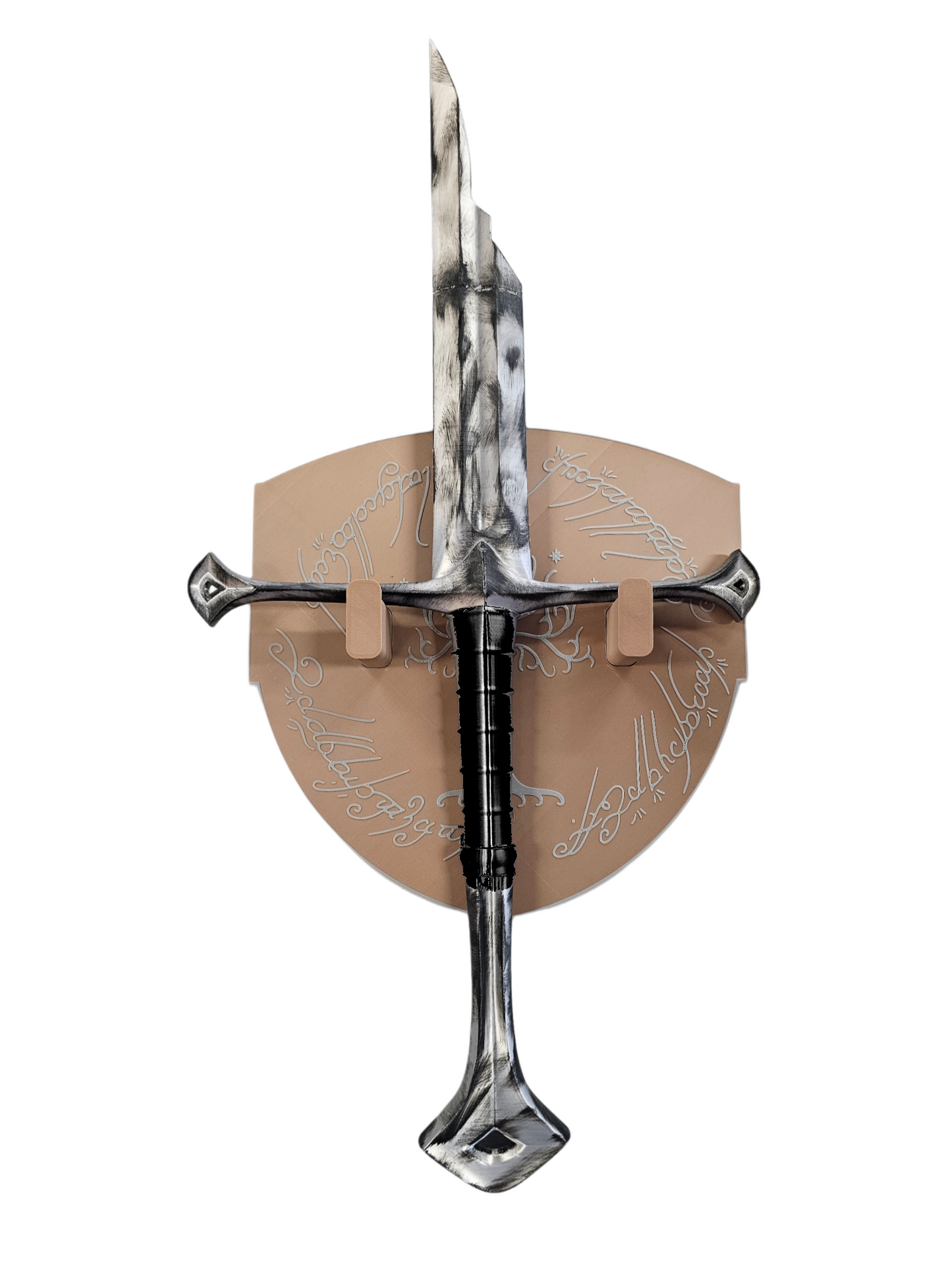 Legendary LOTR Broken Sword & Wall-Mount Shield Set – Replica Narsil