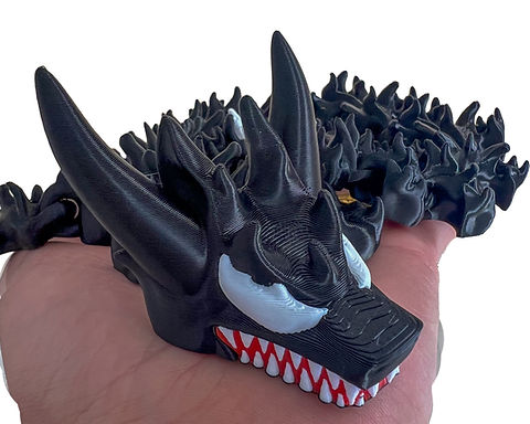 Articulated Symbiote Dragon | 3D Printed