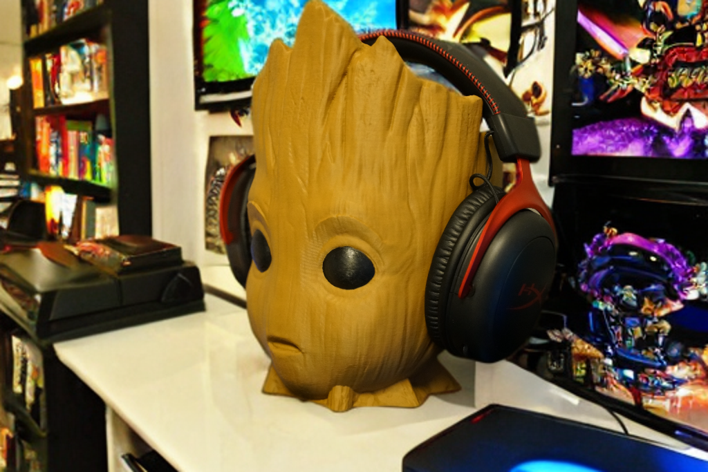 Baby Guardian Tree Headphones Stand | Headset Holder | Bust Decor Collectible