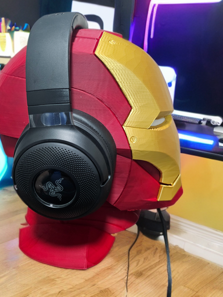 Iron Hero Headphones Stand | Unique 3D Printed Headset Holder