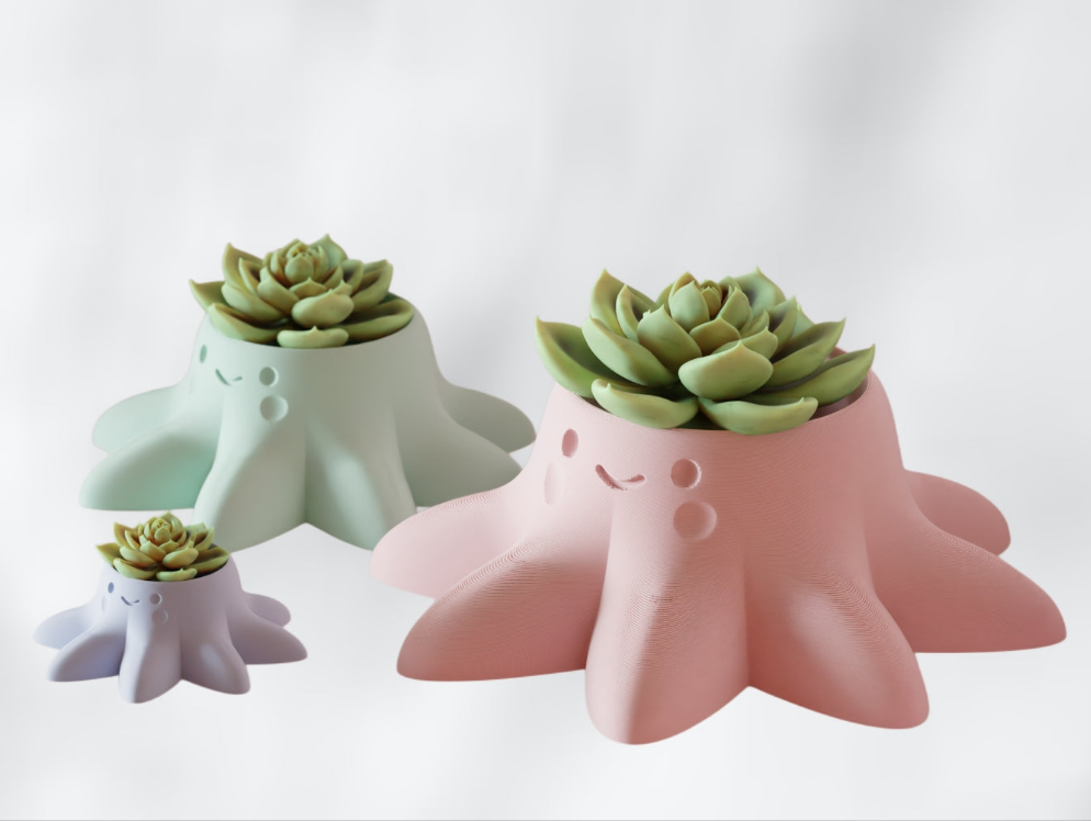 Octopus Planter – Unique Tentacle Succulent Pot (No Drain Holes)