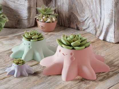 Octopus Planter – Unique Tentacle Succulent Pot (No Drain Holes)