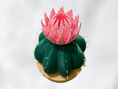 Desert Bloom Cactus Toothpick Holder – 3D Printed Desk Tabletop Kitchen Decor