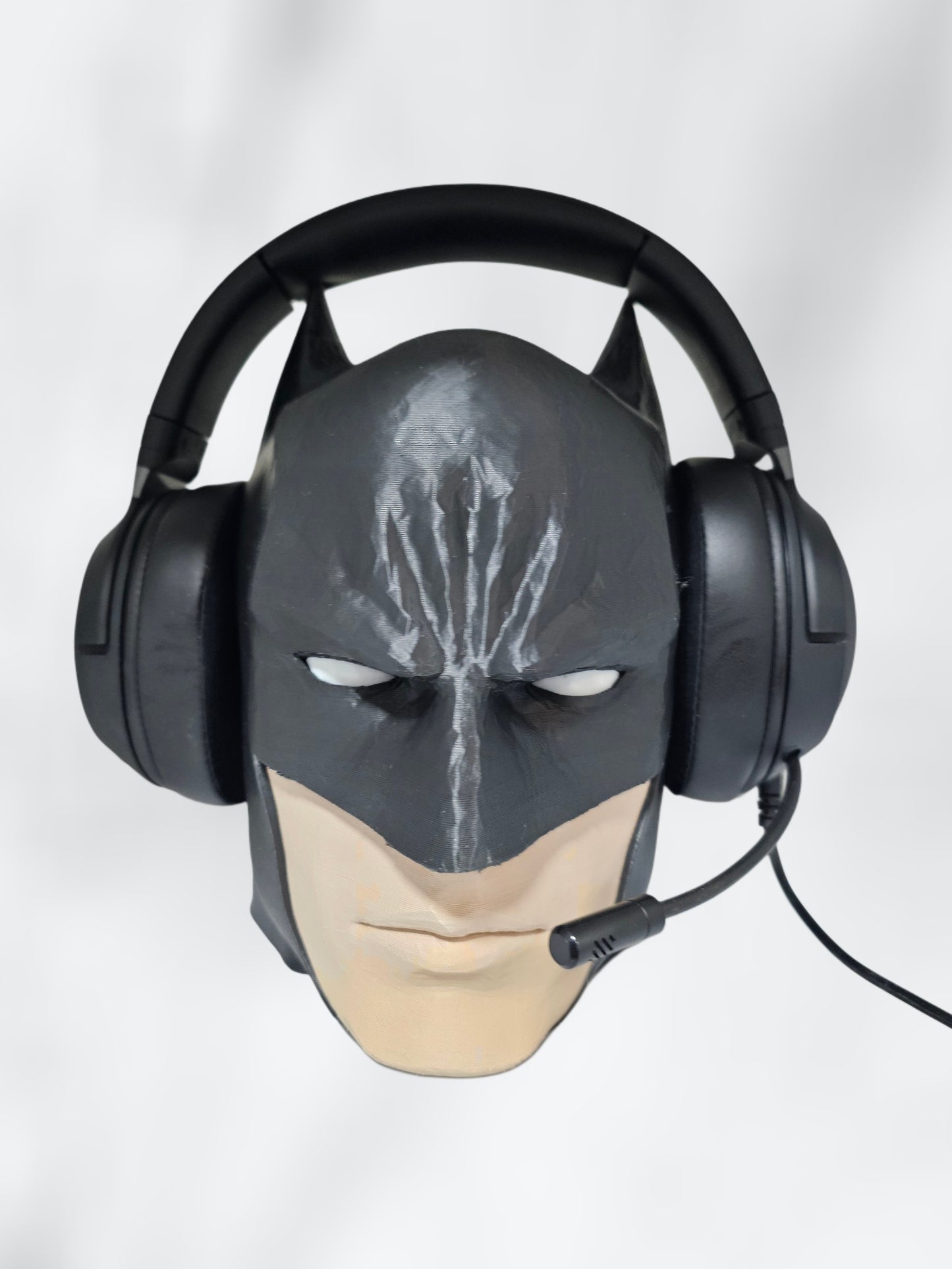 Caped Crusader Headphones Stand | Unique 3D Printed Headset Holder | Comic Inspired