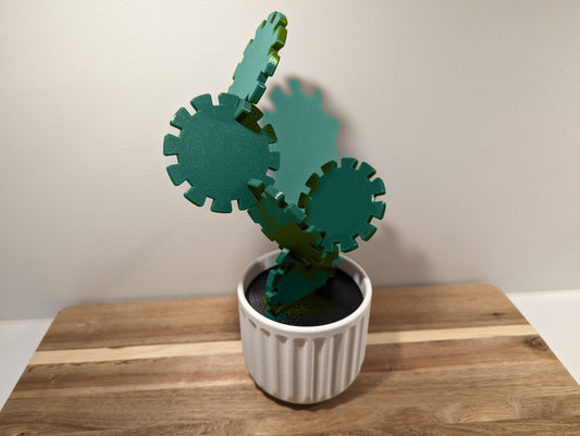 Cute Cactus Drink Coaster Set – Interlocking Coasters with Pot Stand | Unique Living Room Decor